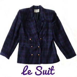 Le Suit Womens Double Breasted Blazer Jacket 10